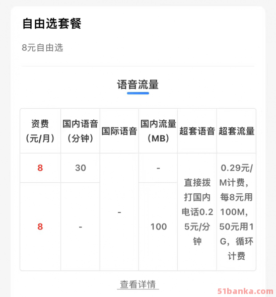 中国移动5G套餐资费一览表